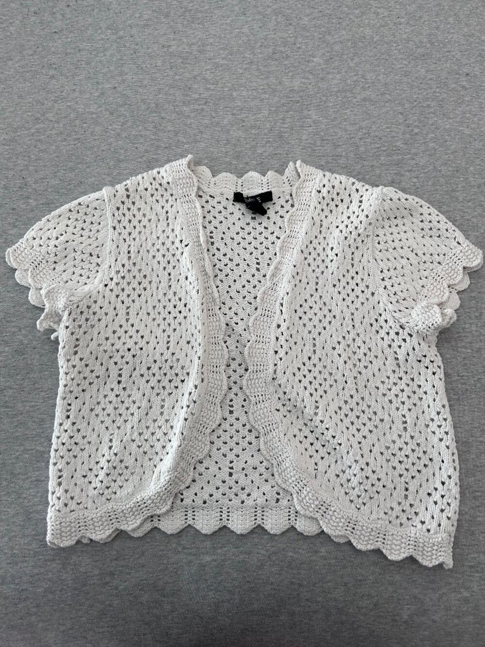 Cropped Crochet Cardigan